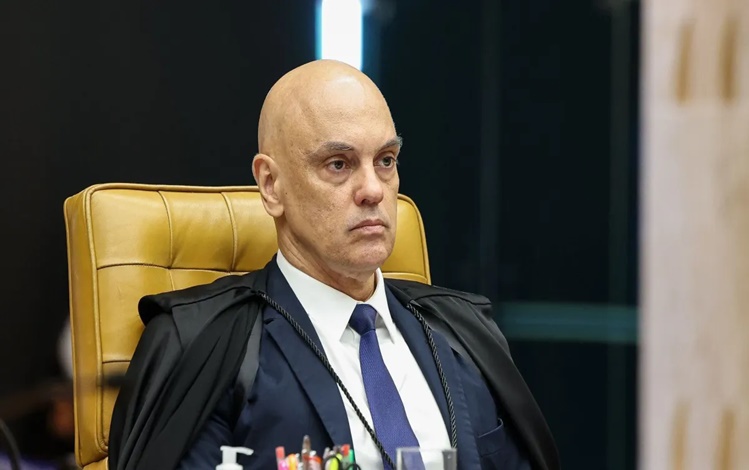 Ministro Alexandre de Moraes em sessão do STF