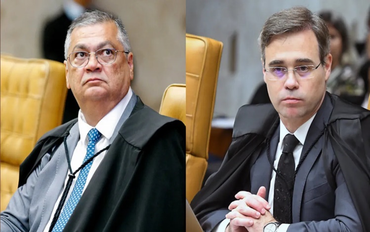 Ministros Flávio Dino e André Mendonça