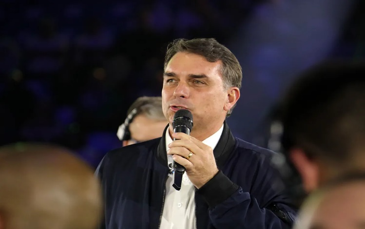 O senador e candidato à Presidência Flávio Bolsonaro (PL-RJ)