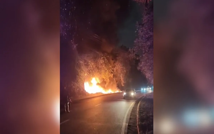 Focos de incêndios foram registrados pela população