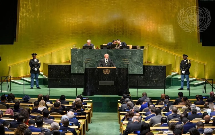 Presidente Luiz Inácio Lula da Silva discursa na Assembleia Geral da ONU 2026